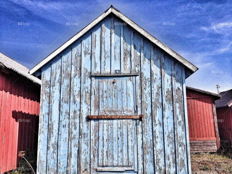 Old hut of fisherman