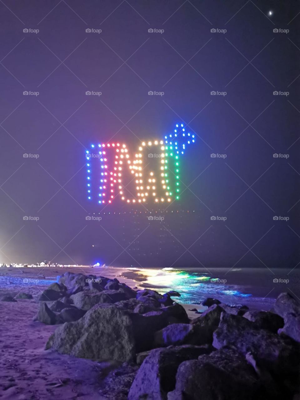 drones haciendo dibujos en gran canaria