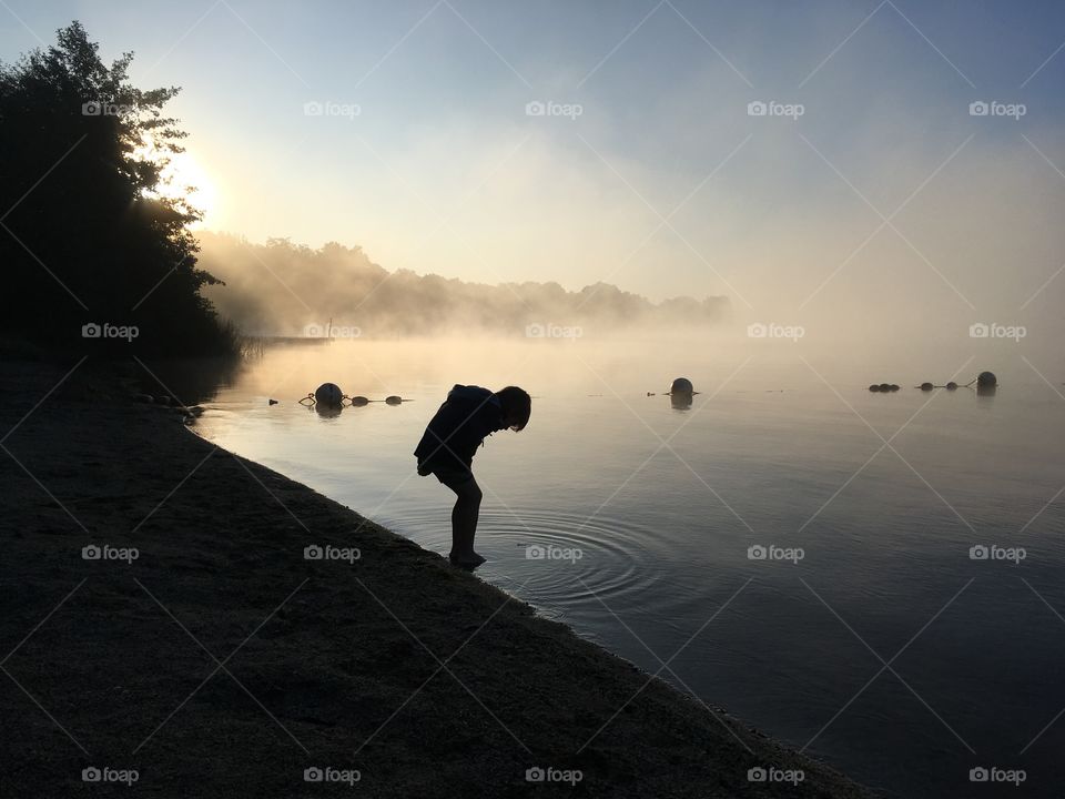 Early morning at the lake