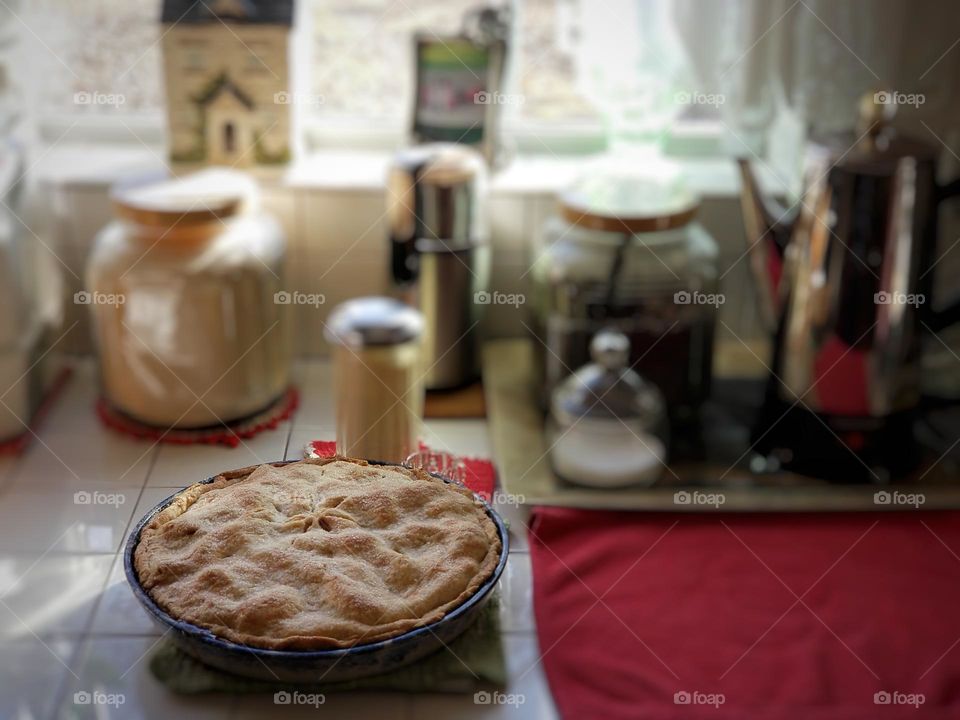 Homemade Apple Pie & Coffee