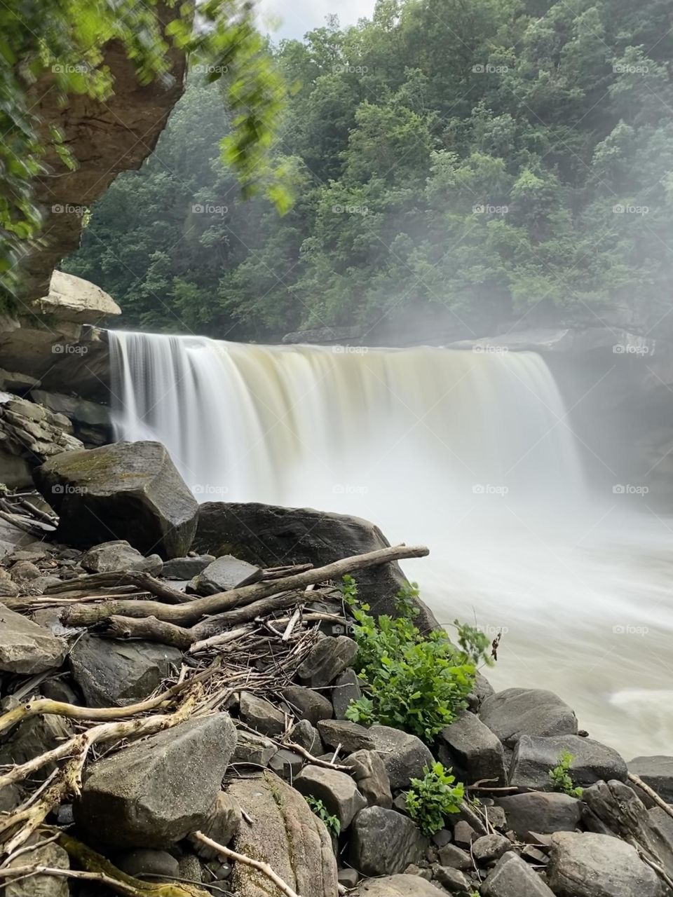 Long exposure picture of Cumberland Falls in Kentucky USA