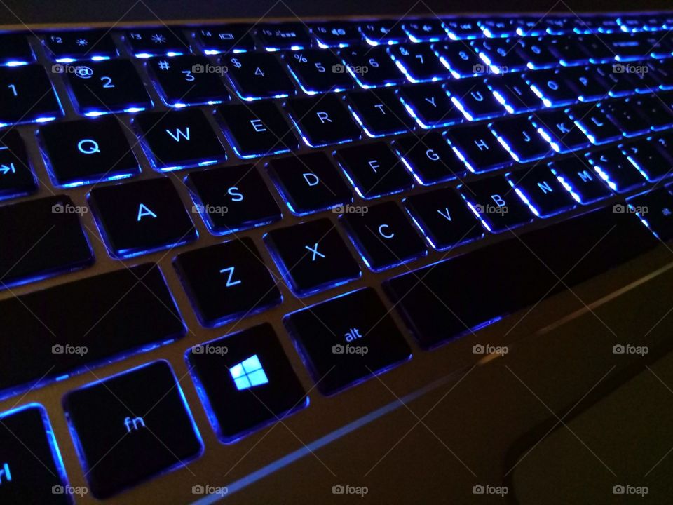 Laptop Keyboard with Blacklight
