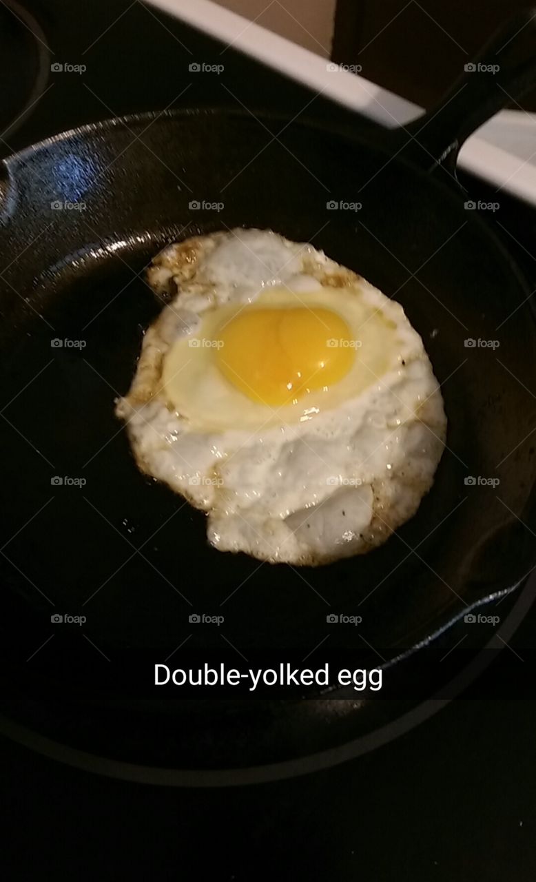 how cool is a double egg yolk