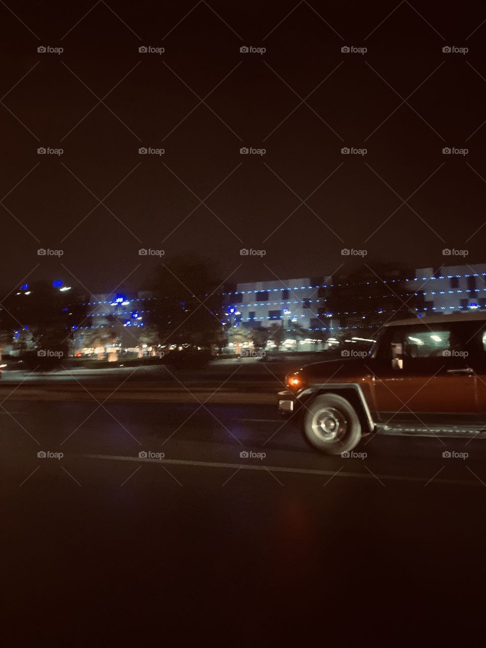 Street view in Jeddah at night 