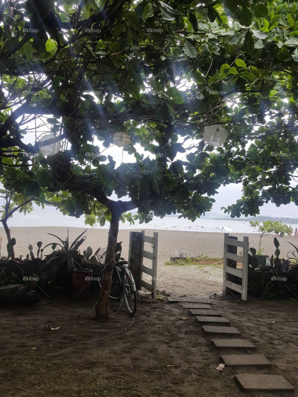 gate to the beach