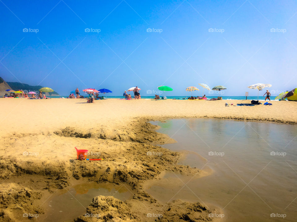 On the beach 