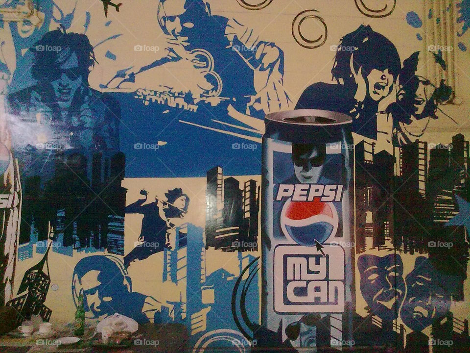 Pepsi wall painting