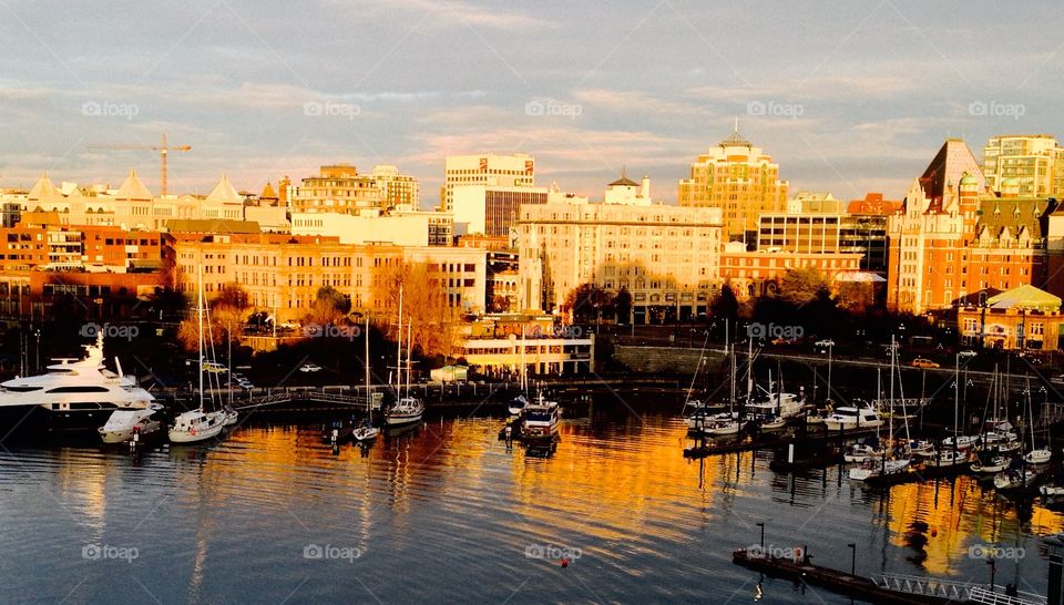 Victoria, Beautiful BC, Canada, Victoria inner harbour, seaport, historical capital city, 