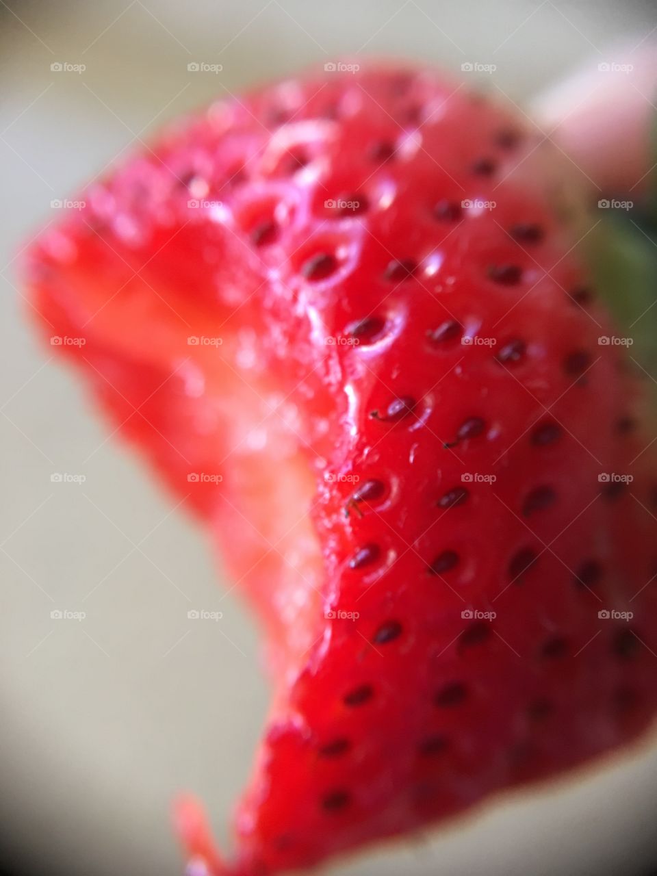 Bitten strawberry 