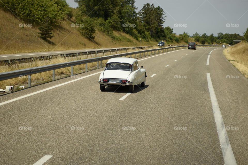 French roads.  Traveling France by car