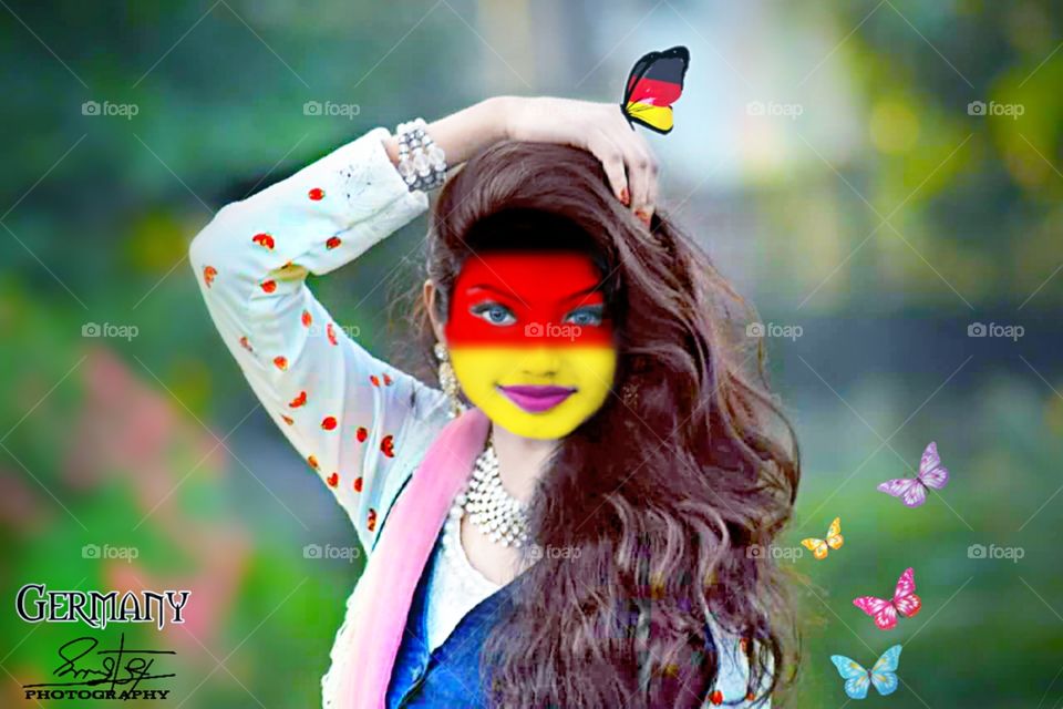 This is a real Germany   Supporter in world cup football 2018