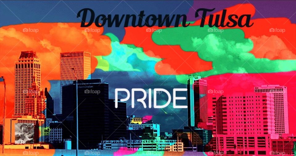 Paint Tulsa Oklahoma Pride during Pride month