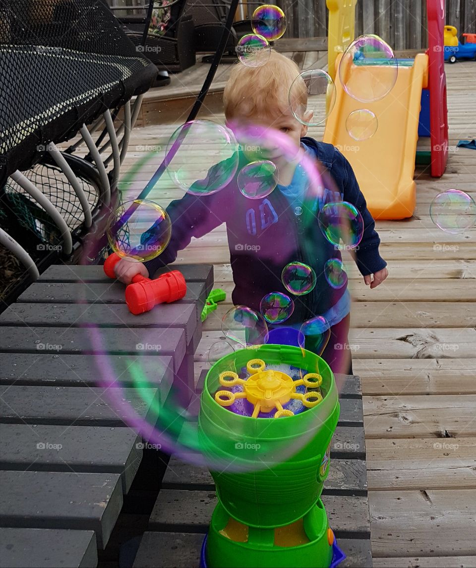 summer fun with bubbles