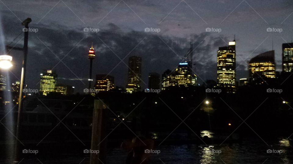 Sydney in the night