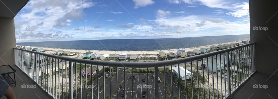The view of the ocean from our condo was amazing. 