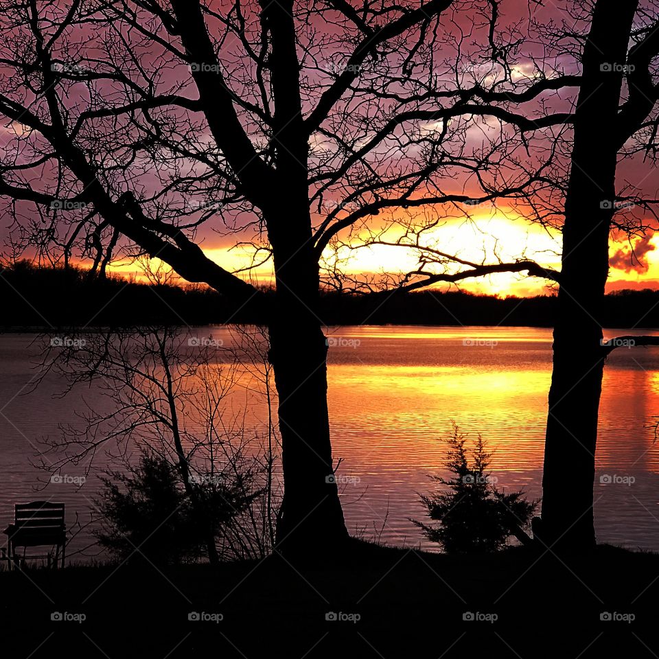 Sunset lake 