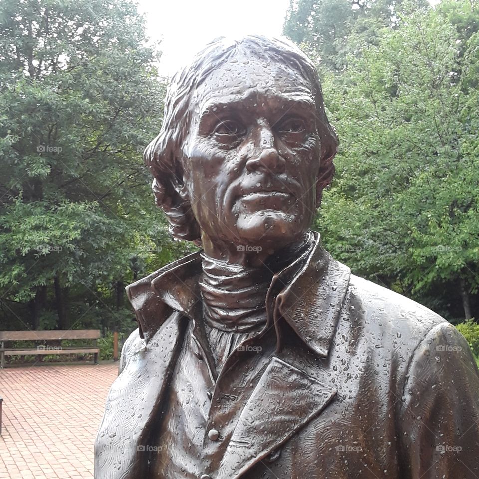 Thomas Jefferson statue at Monticello