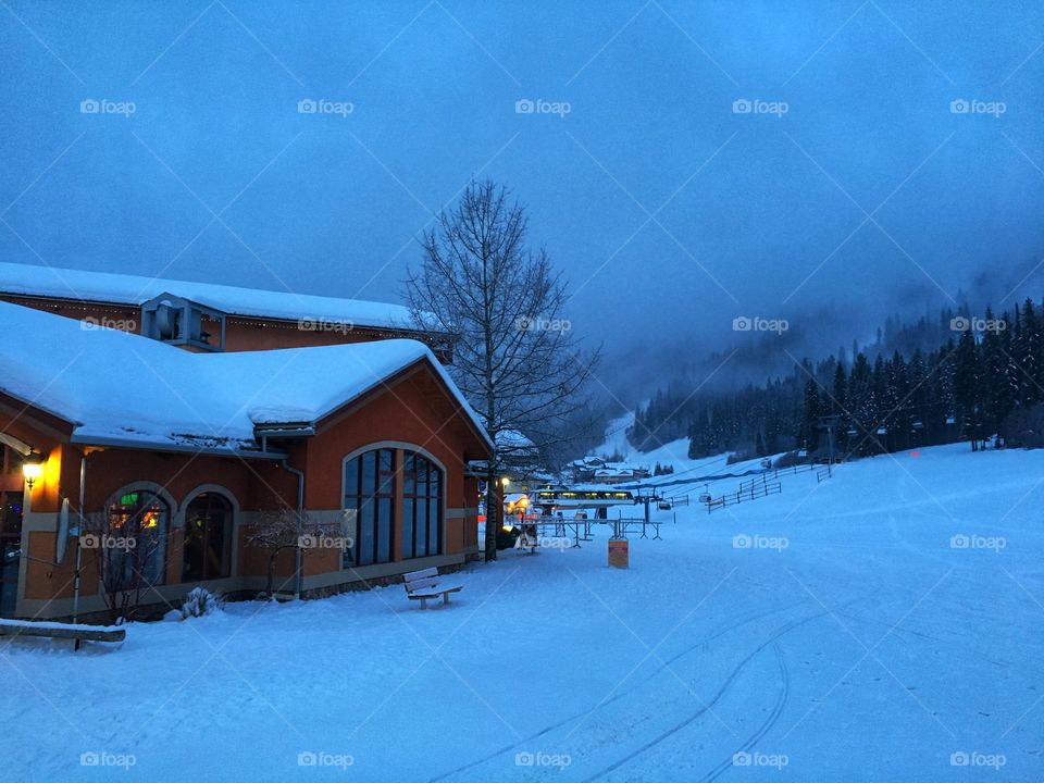 Cloudy day at sunpeaks 