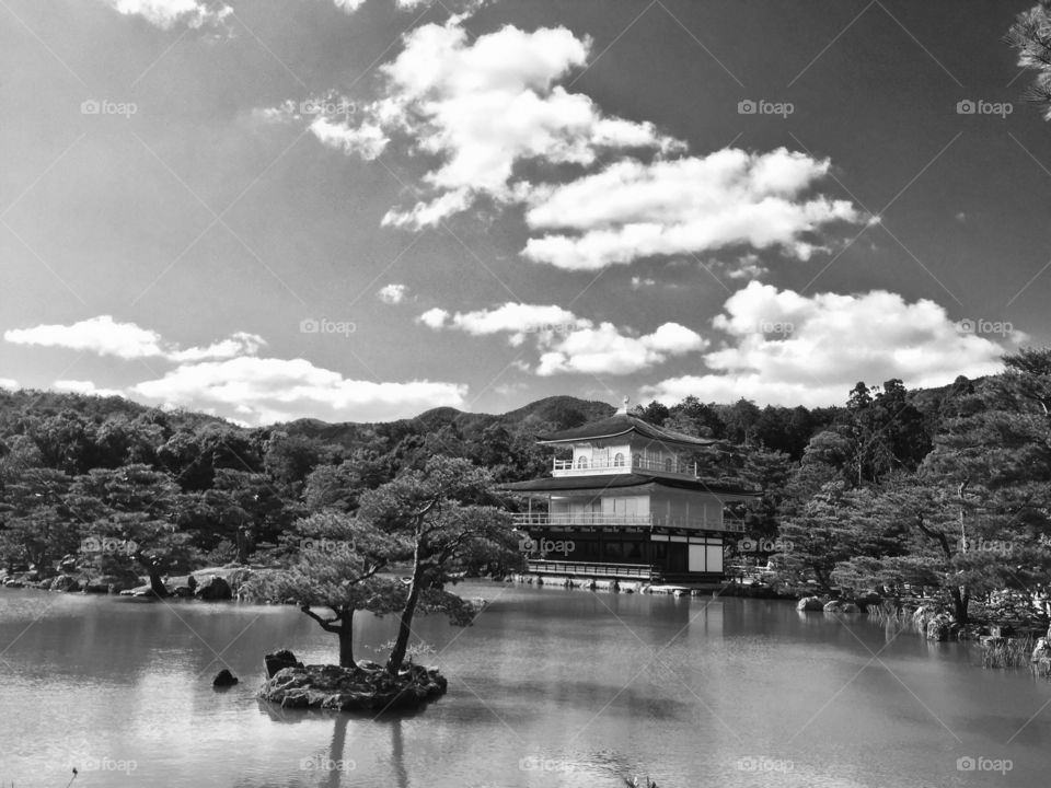 Dark golden temple