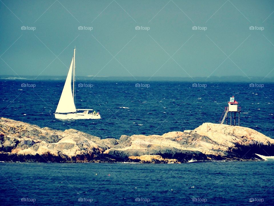 Sailboat. Sailboat in Averøya, Norway