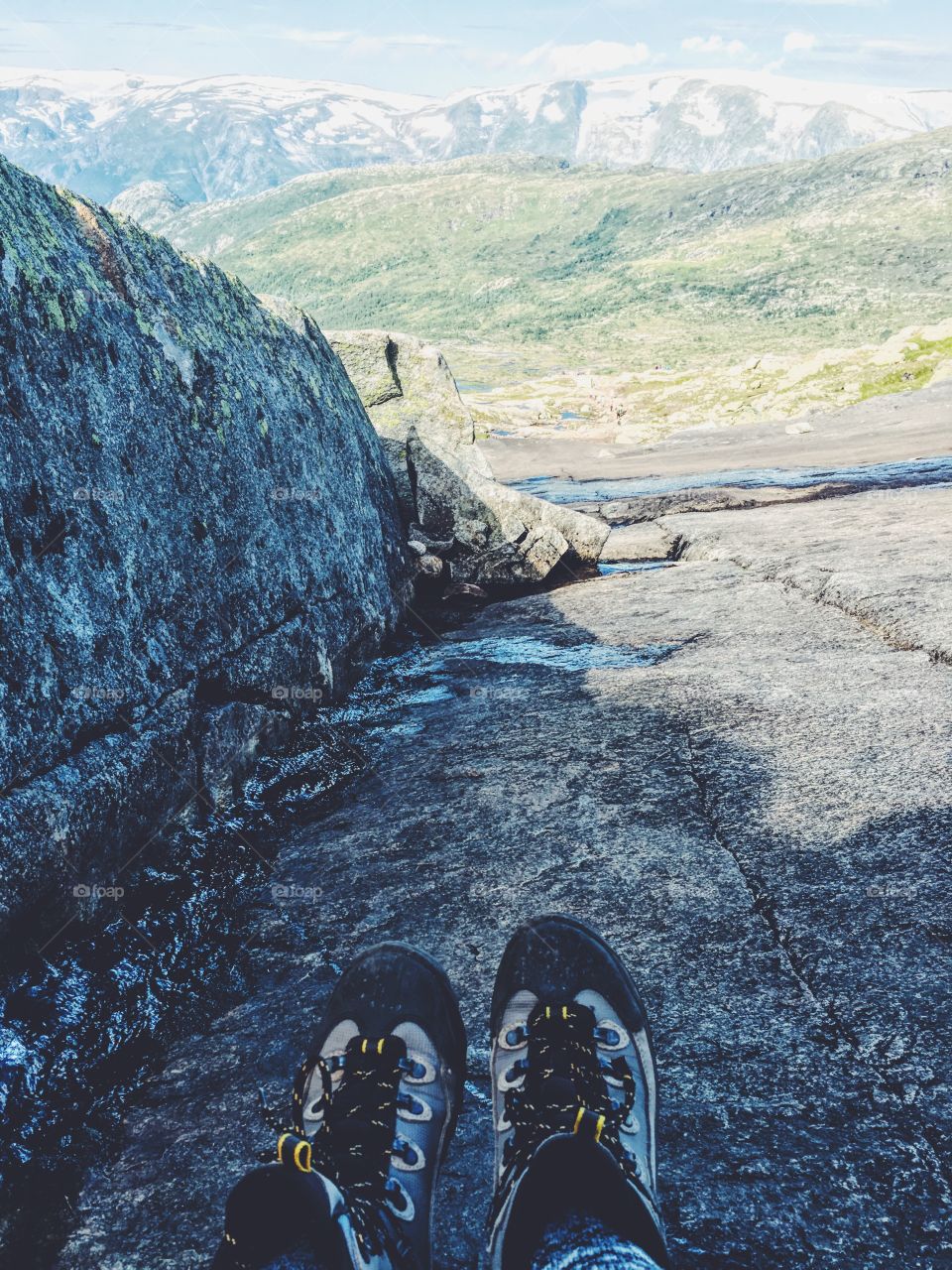 Feet view from above 