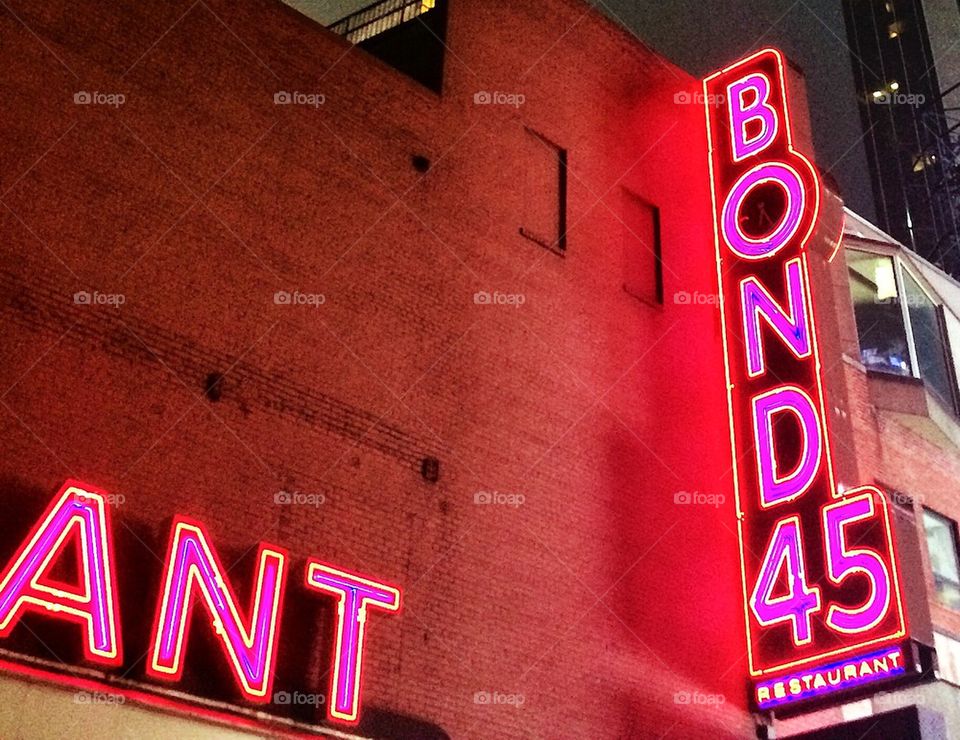 Neon Light at Times Square