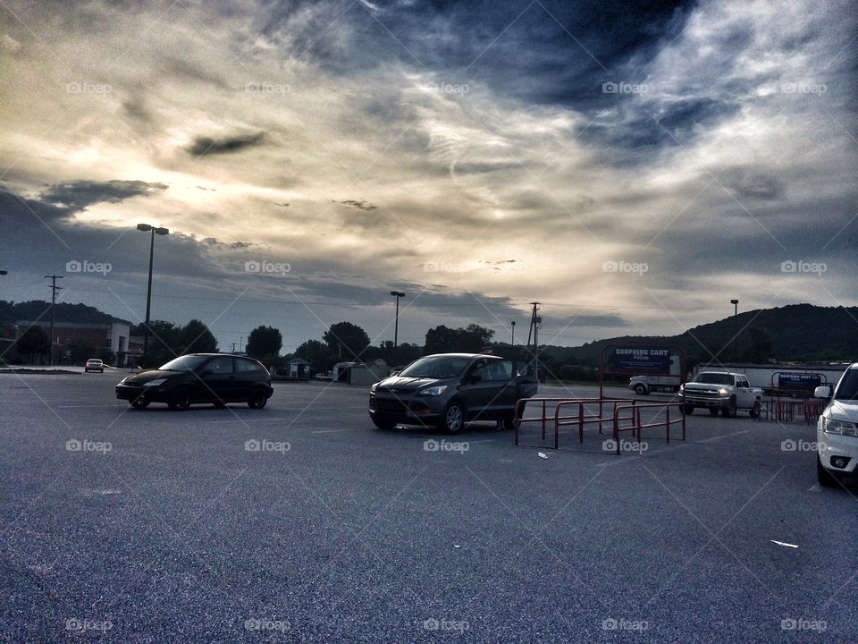 Dramatic sky. Charleston West Virginia 