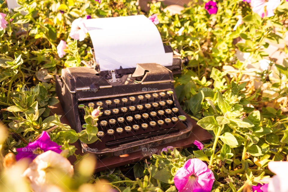 Old typewriter for writers