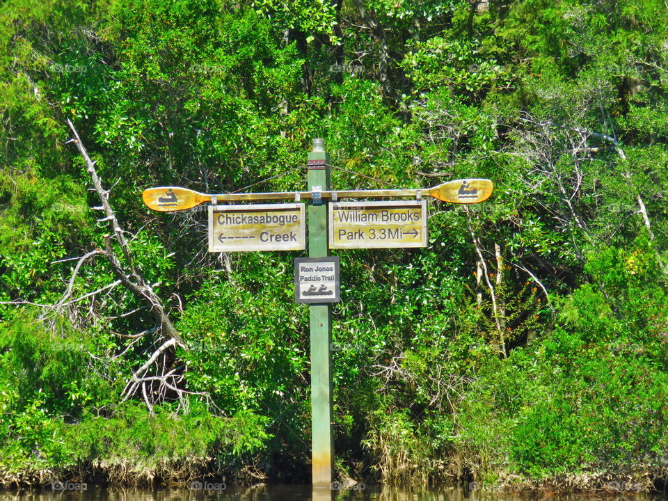 canoe sign
