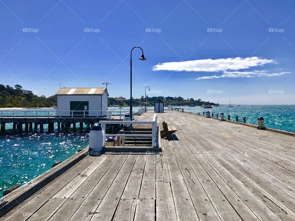 Watching the boats from the Jetty 