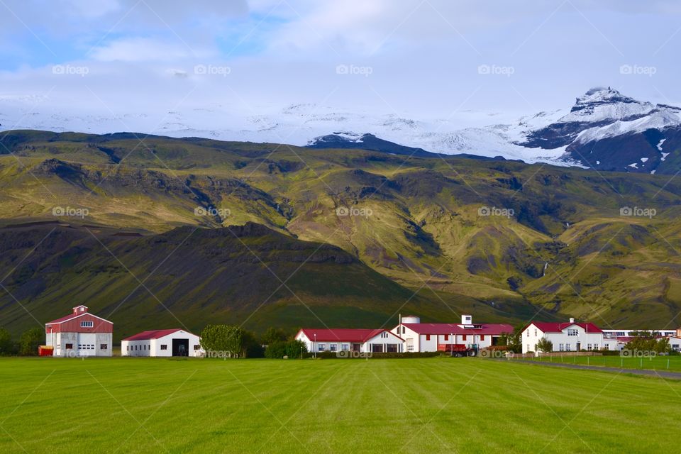 Landscape, Mountain, Farm, Grass, No Person