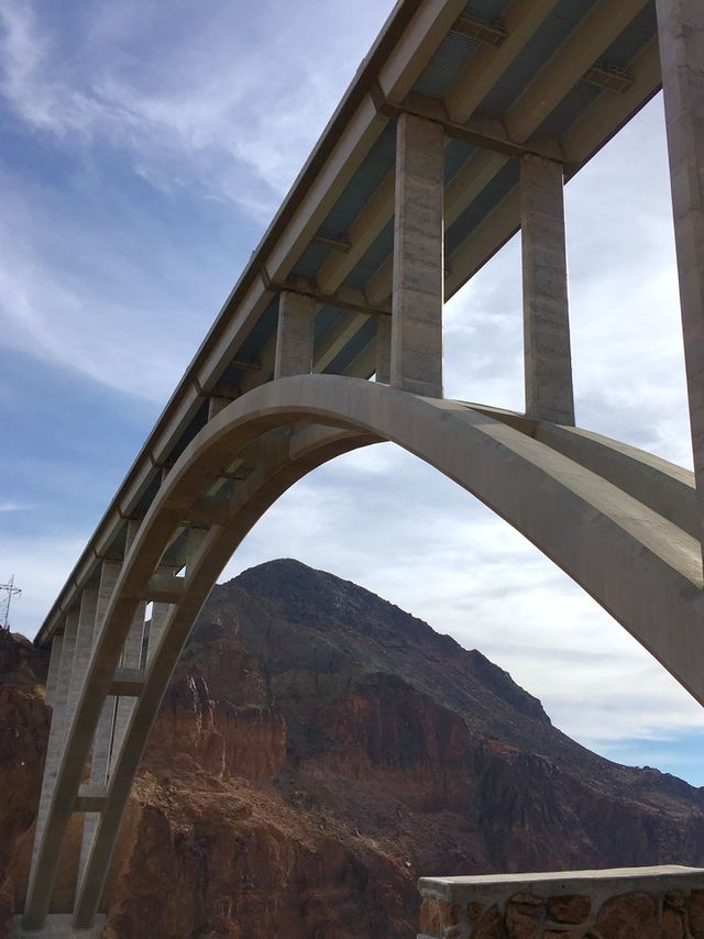 Bridge over desert 