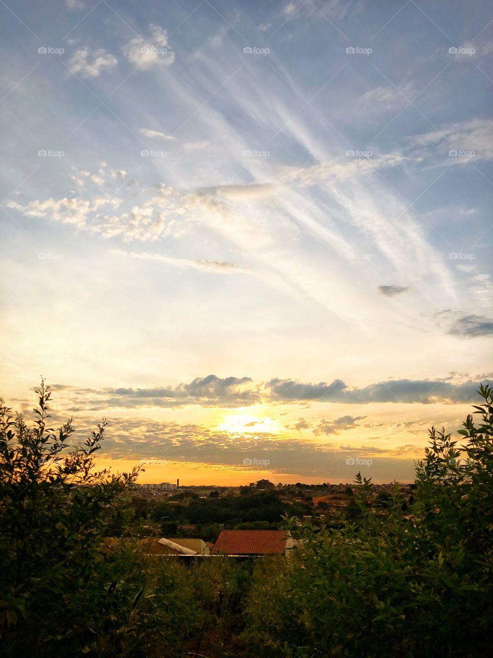 Sunrise viewed from the city, in the country. If for nothing else, day breaking like this is a great reason to get up early for the day...