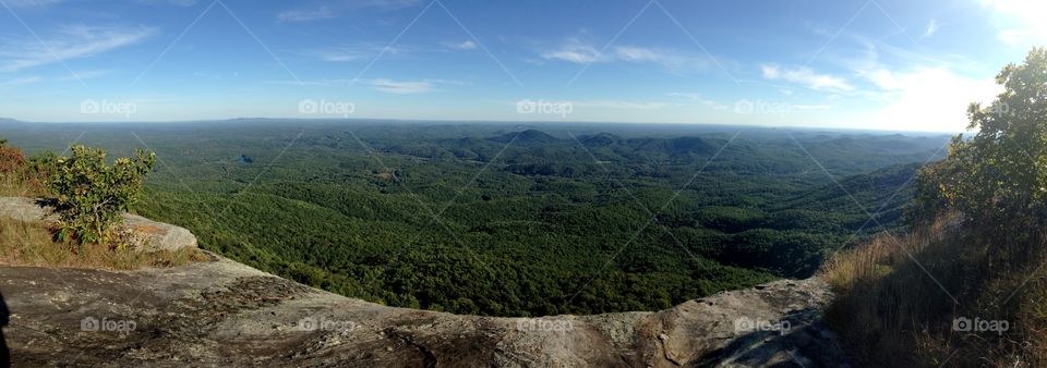 Top of the World . Taken on the top of Table Rock in South Carolina. 