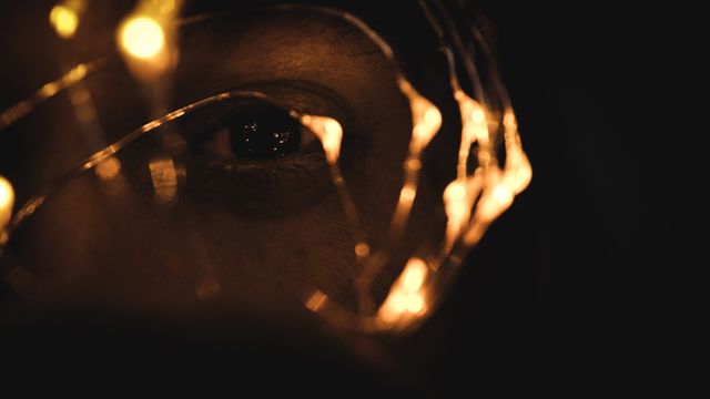 The eyes bokeh