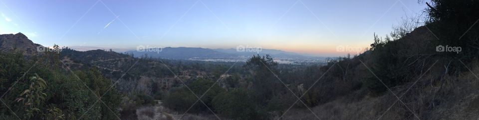 LA hills at twilight 