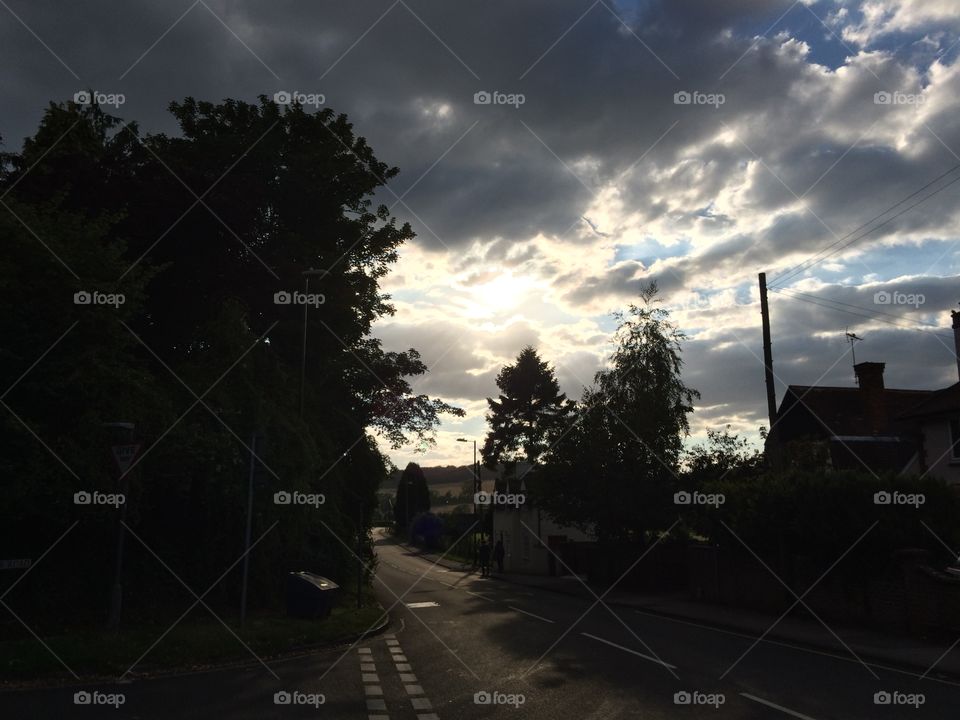 The Golden Hour - Alton style. Snapped awkwardly while walking the dogs!