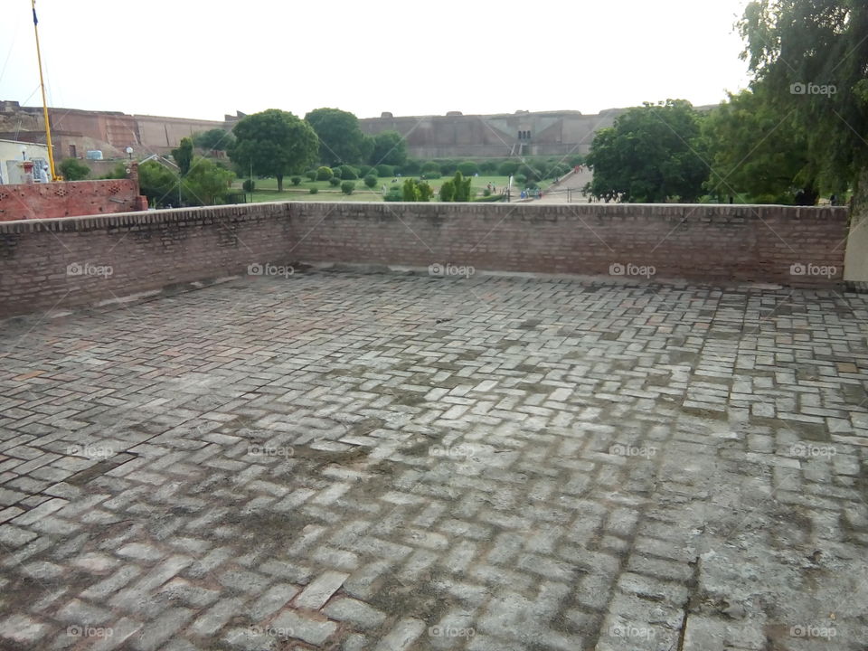 an ancient fort of Bathinda city- a monument protected by Govt Of India- inner part.