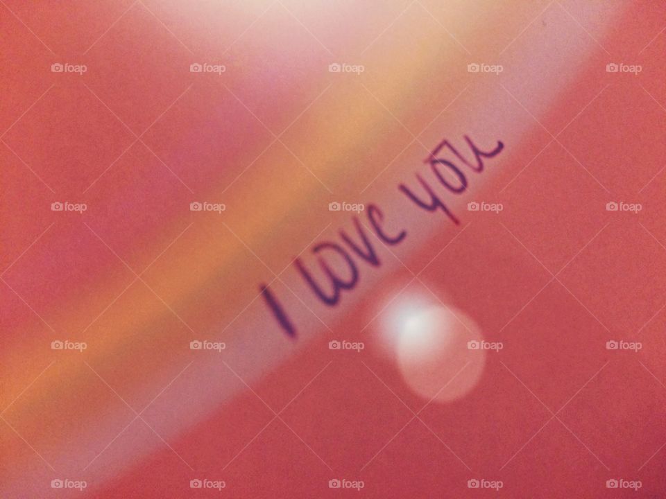 I love you message