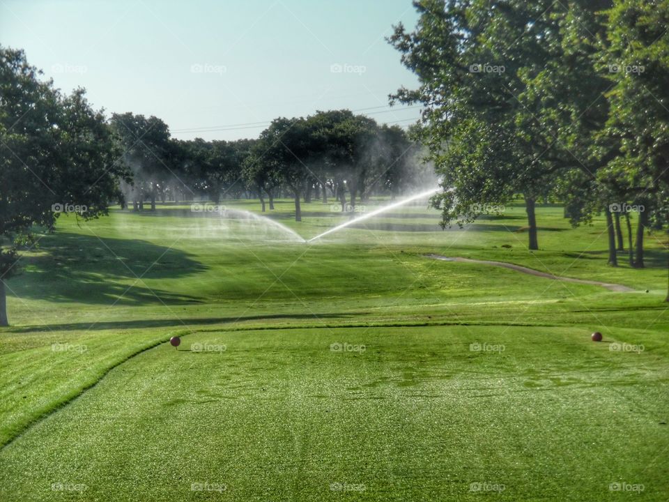 Graham Texas golf ⛳ course. This is a picture of a fairway at the local golf ⛳ course in Graham Texas