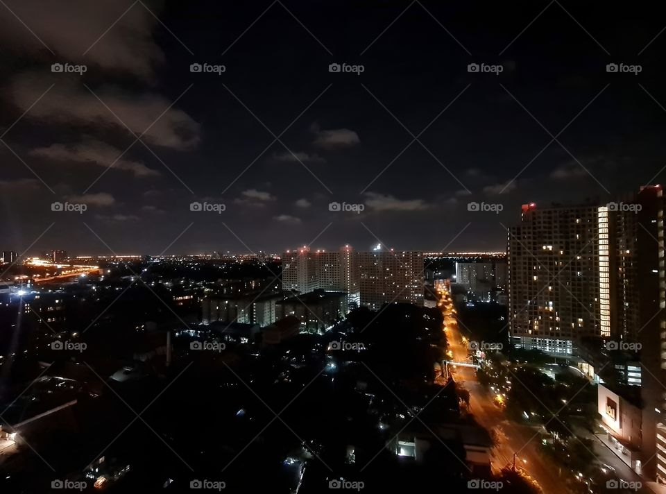 the city at light and night