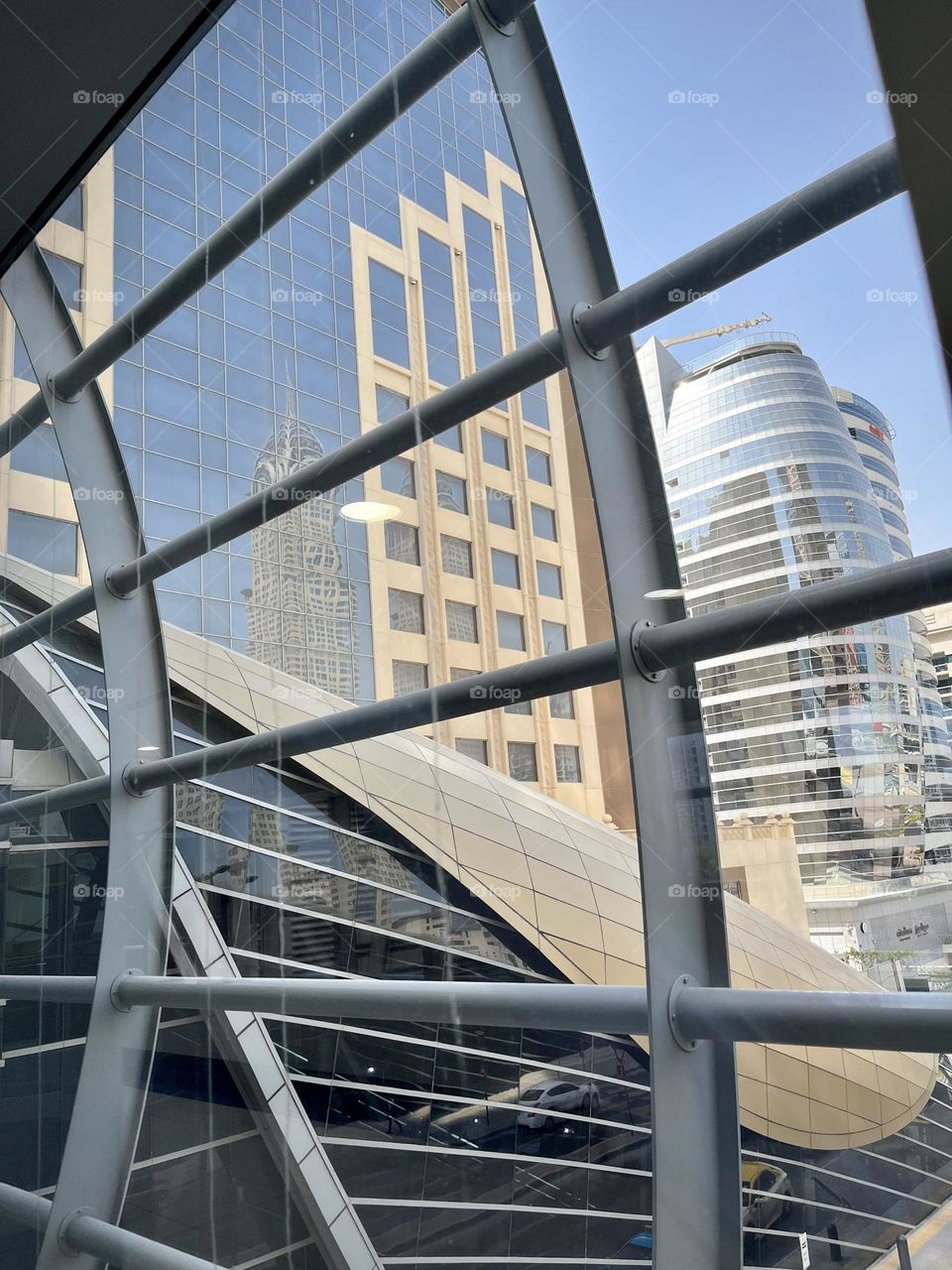 View of Dubai buildings