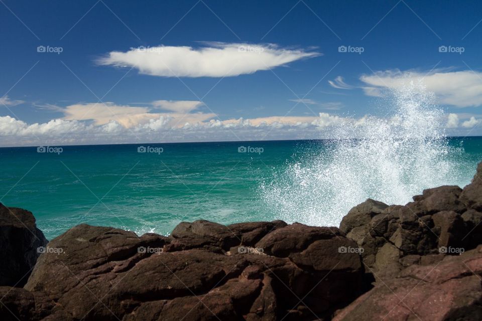 Splash Rocks at the beach 