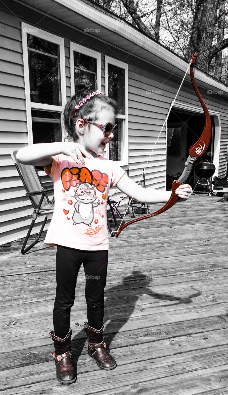 Girl with Bow and Arrow