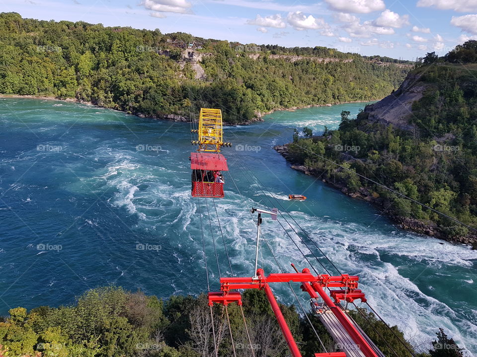 Riding aircar in Niagara