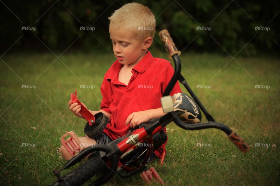Child, Grass, Recreation, Outdoors, One