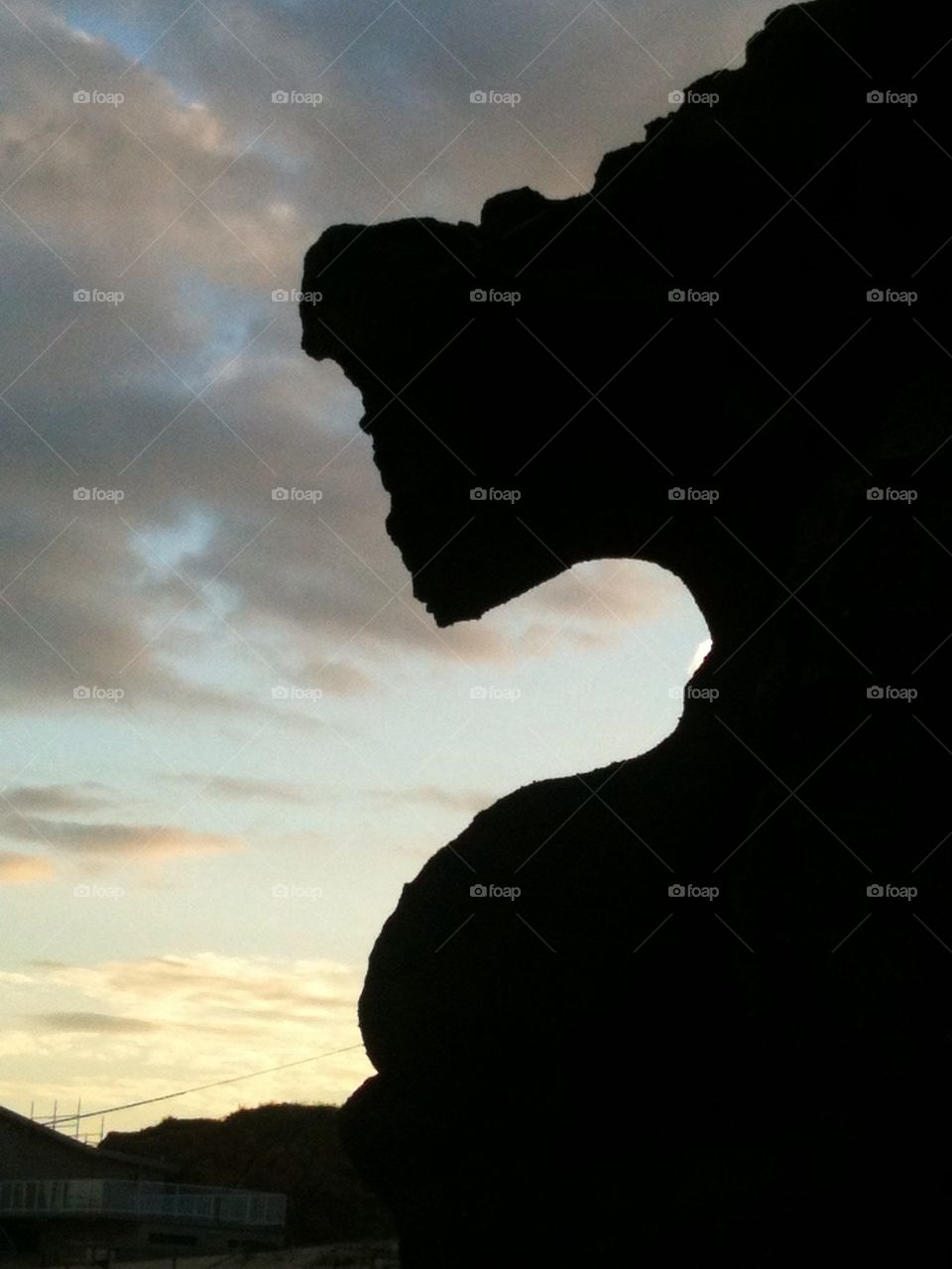 Rock silhouette 