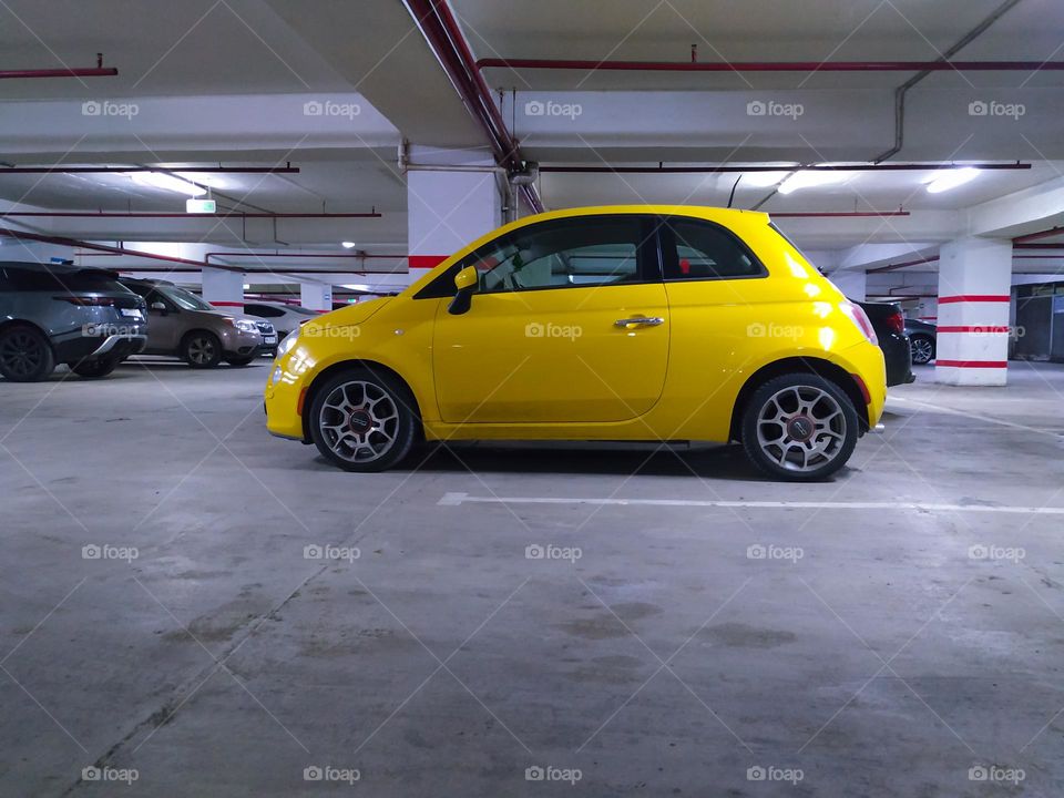 yellow car