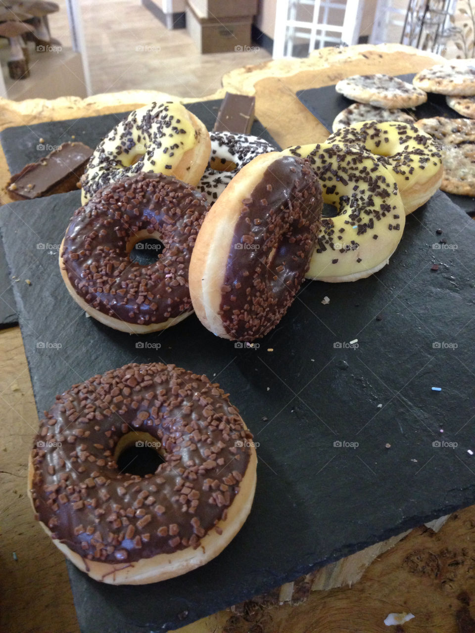 cake chocolate sprinkles donuts by anglauderdale