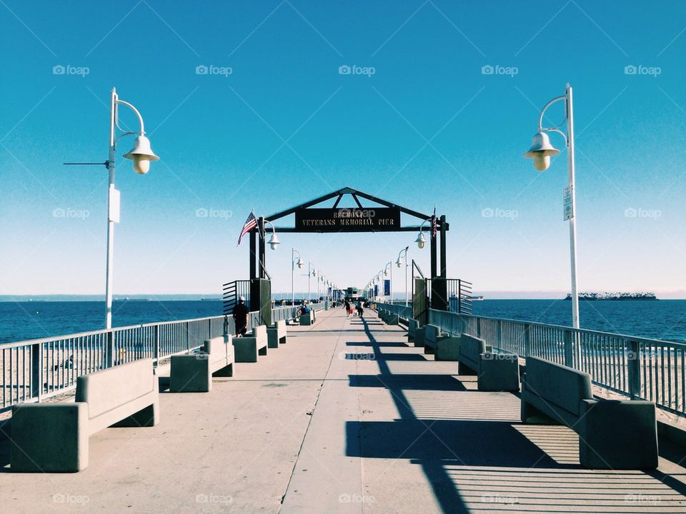 Belmont veterans memorial pier